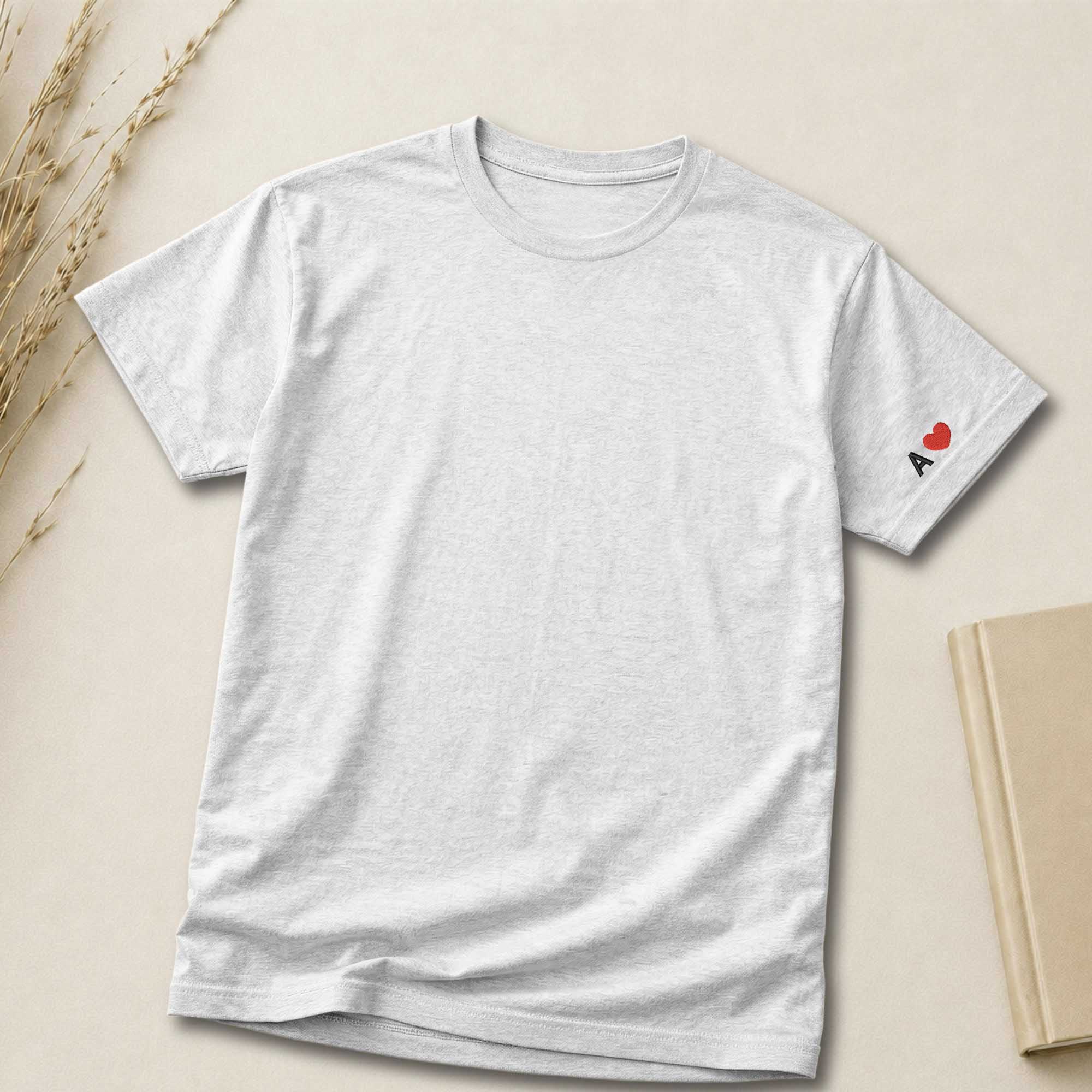 Personalized Minimalist Initial Embroidered Shirt