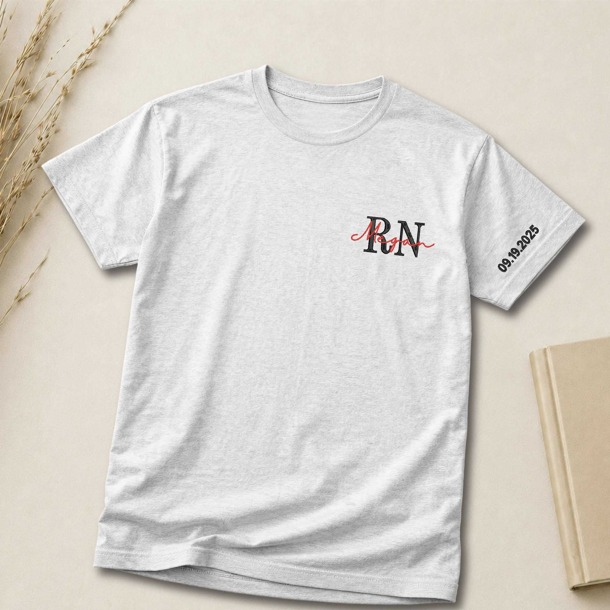 Custom Initial & Name Embroidered Shirt