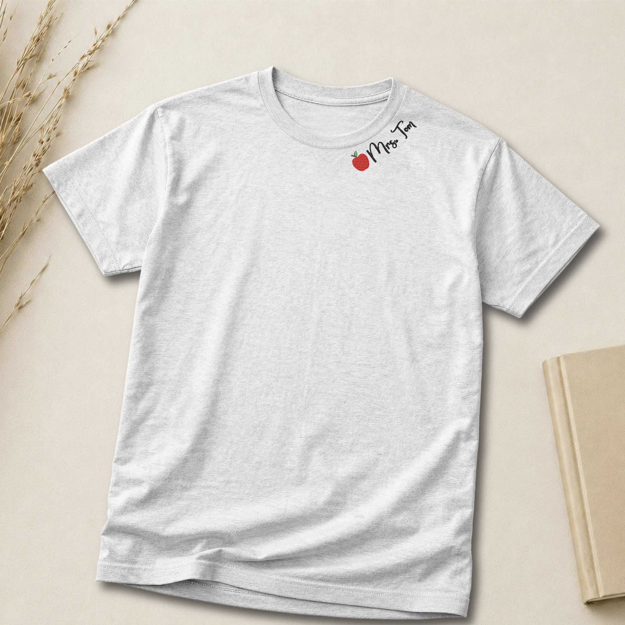 Personalized Teacher Shirt | Custom Teacher Name Embroidered Shirt