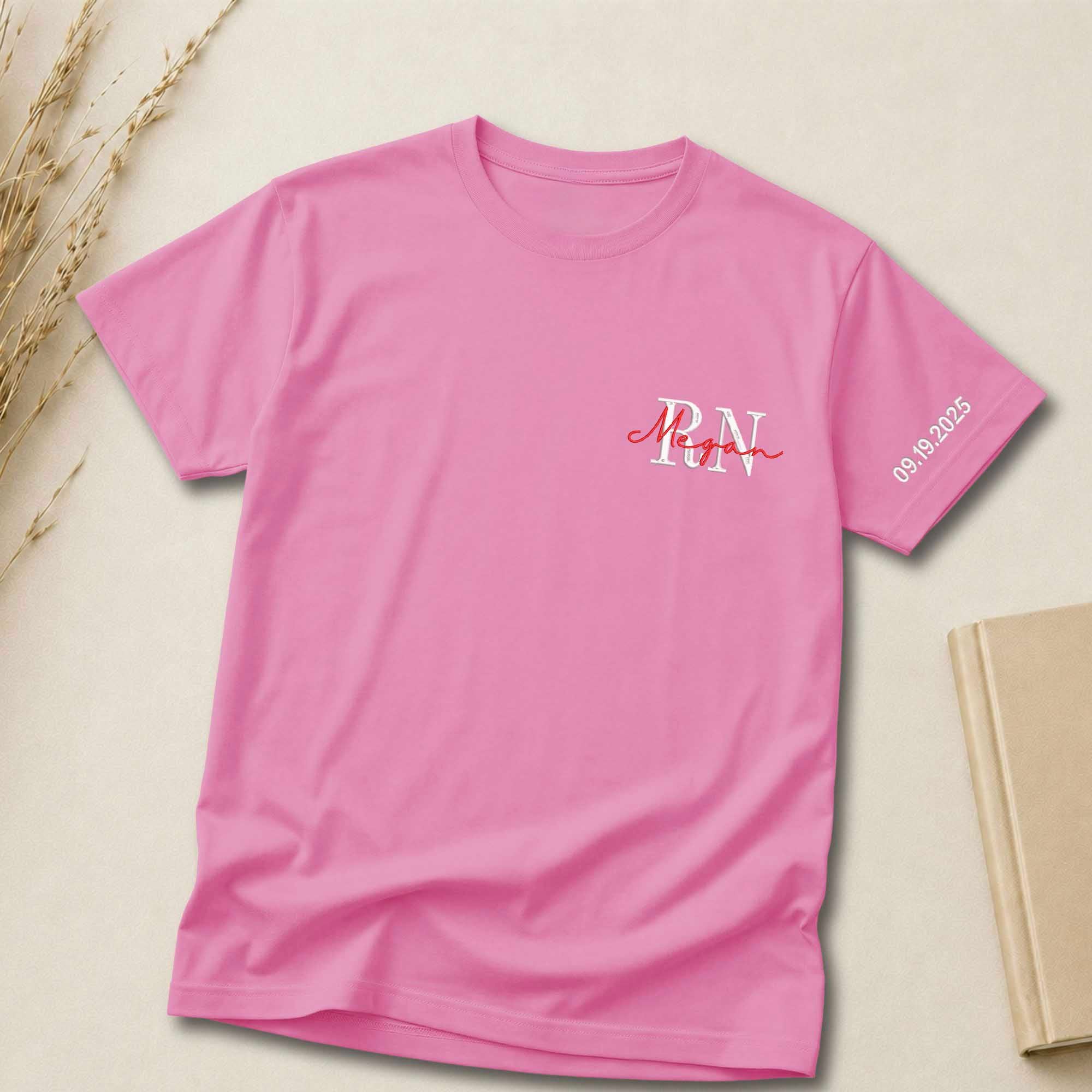 Custom Initial & Name Embroidered Shirt