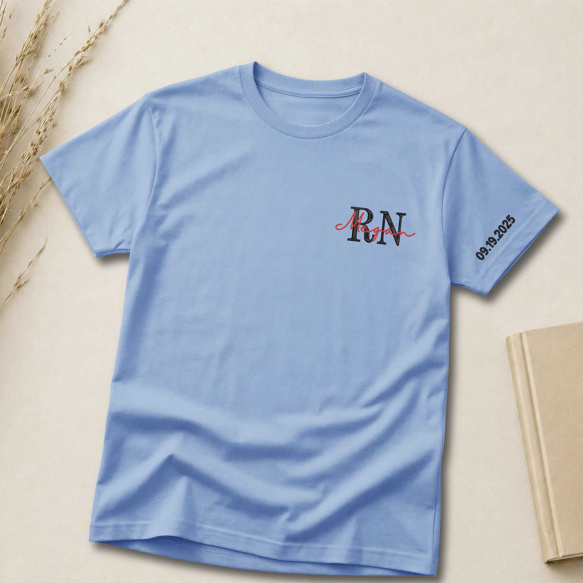 Custom Initial & Name Embroidered Shirt