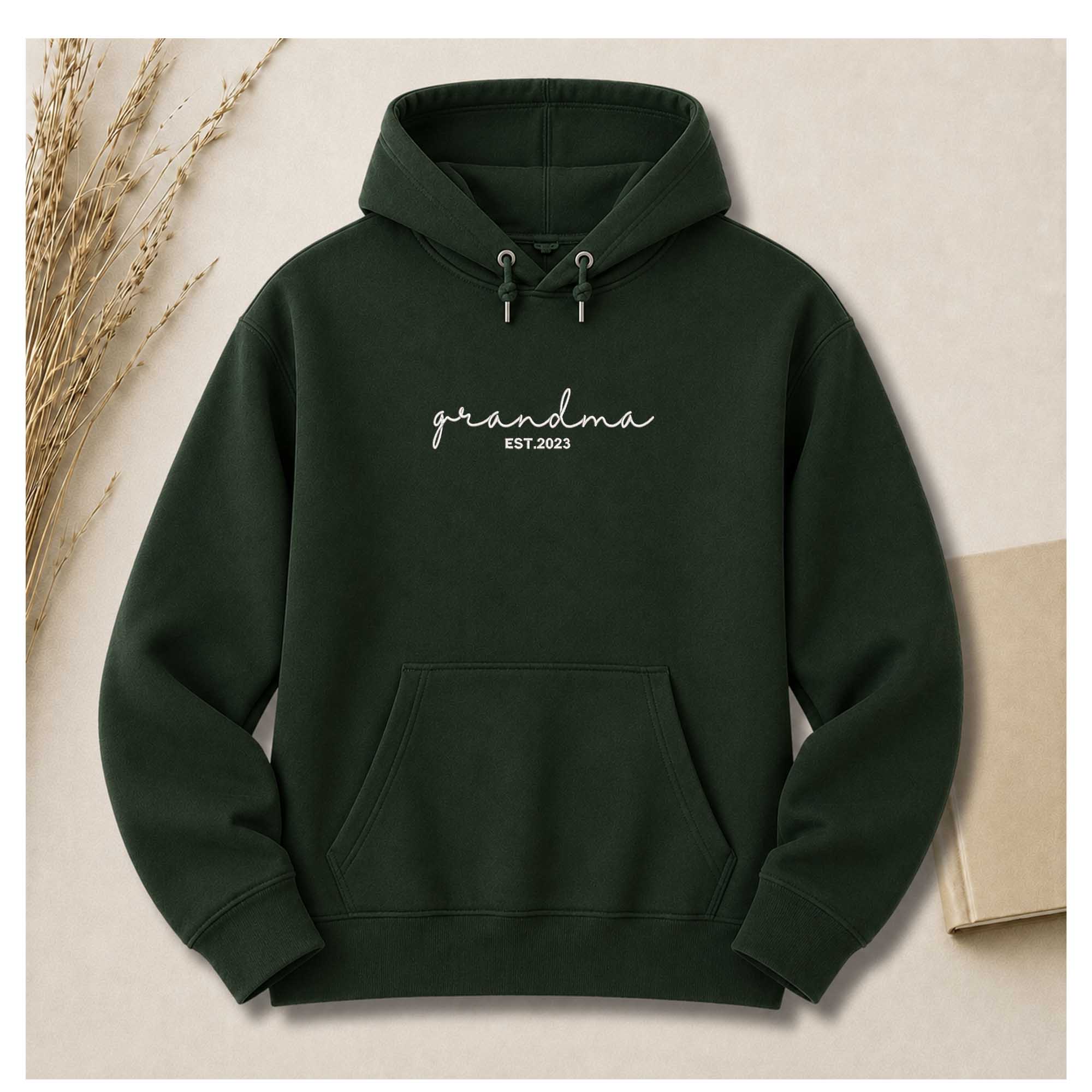 Customized Grandma Embroidered Shirt | Grandma Est. Year Shirt