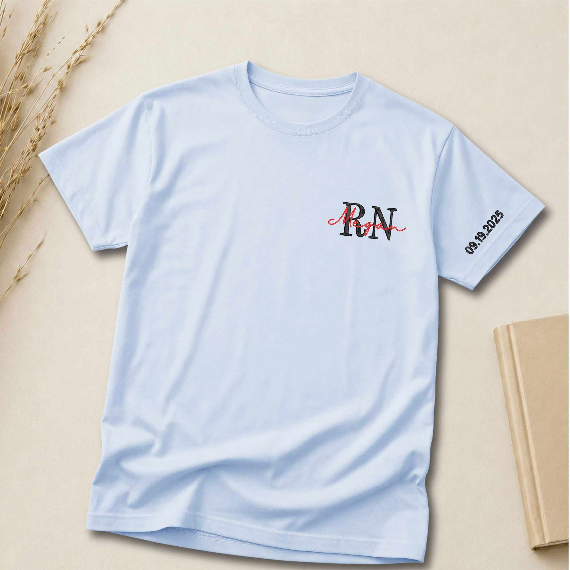 Custom Initial & Name Embroidered Shirt