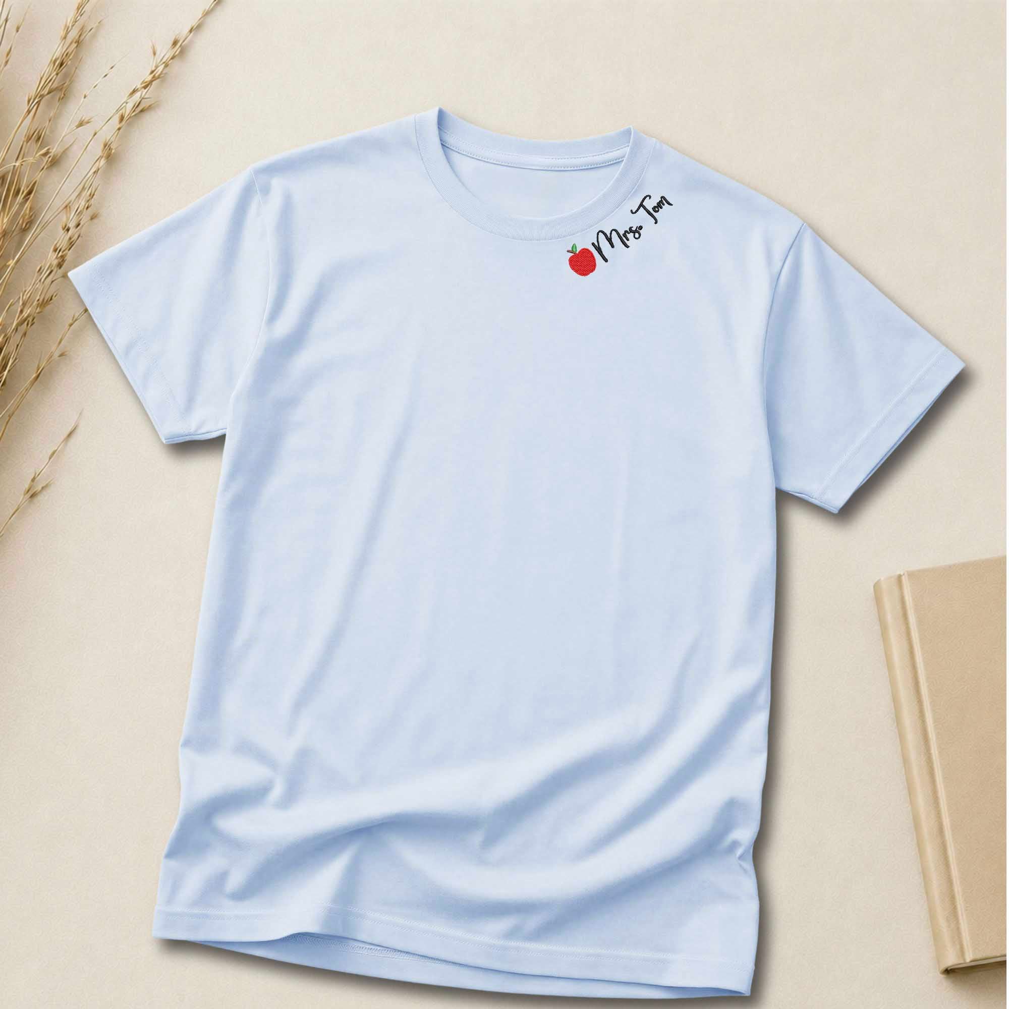 Personalized Teacher Shirt | Custom Teacher Name Embroidered Shirt