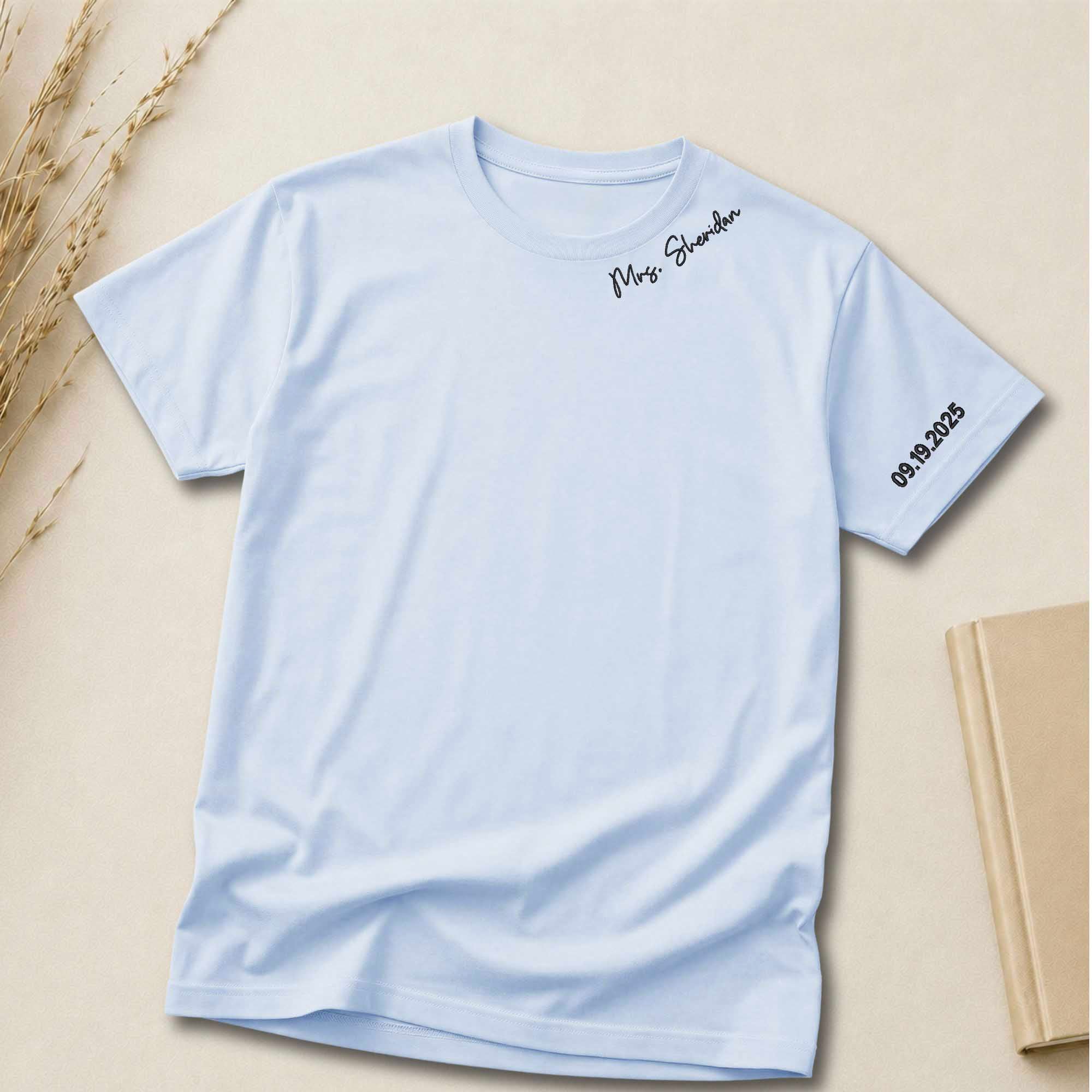 Personalized Special Event Name Embroidered Shirt