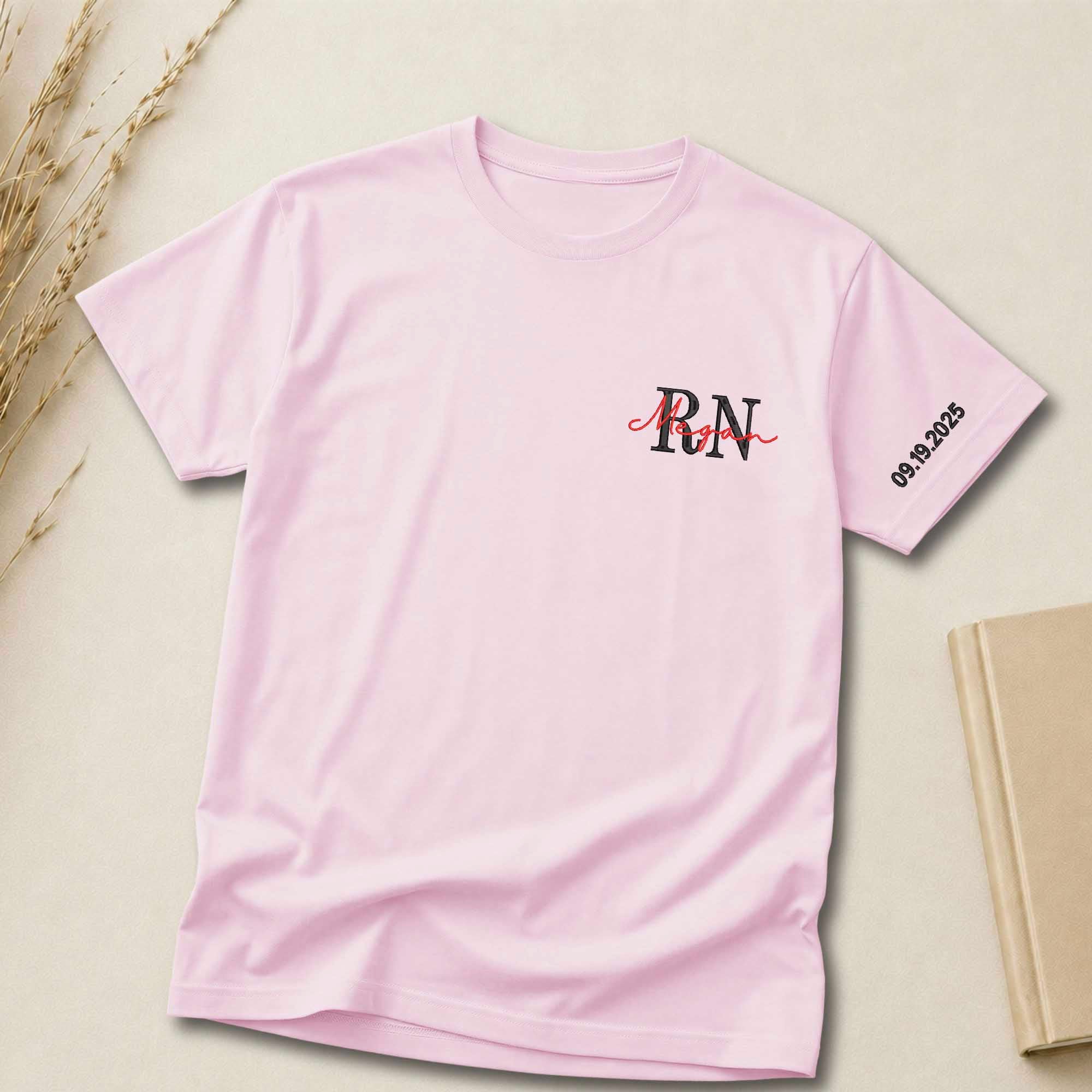 Custom Initial & Name Embroidered Shirt