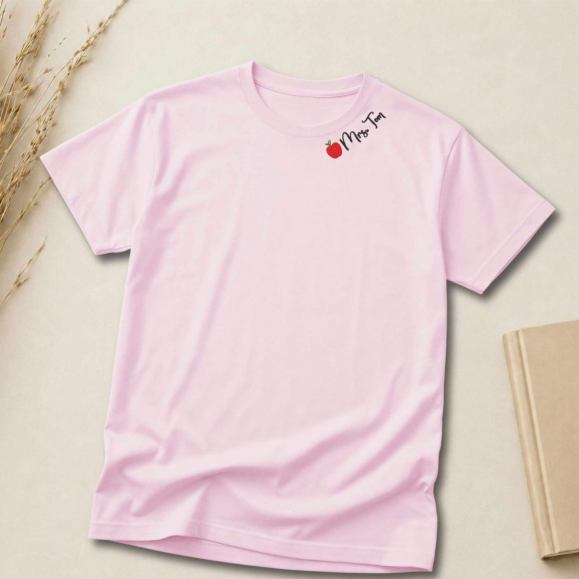 Personalized Teacher Shirt | Custom Teacher Name Embroidered Shirt