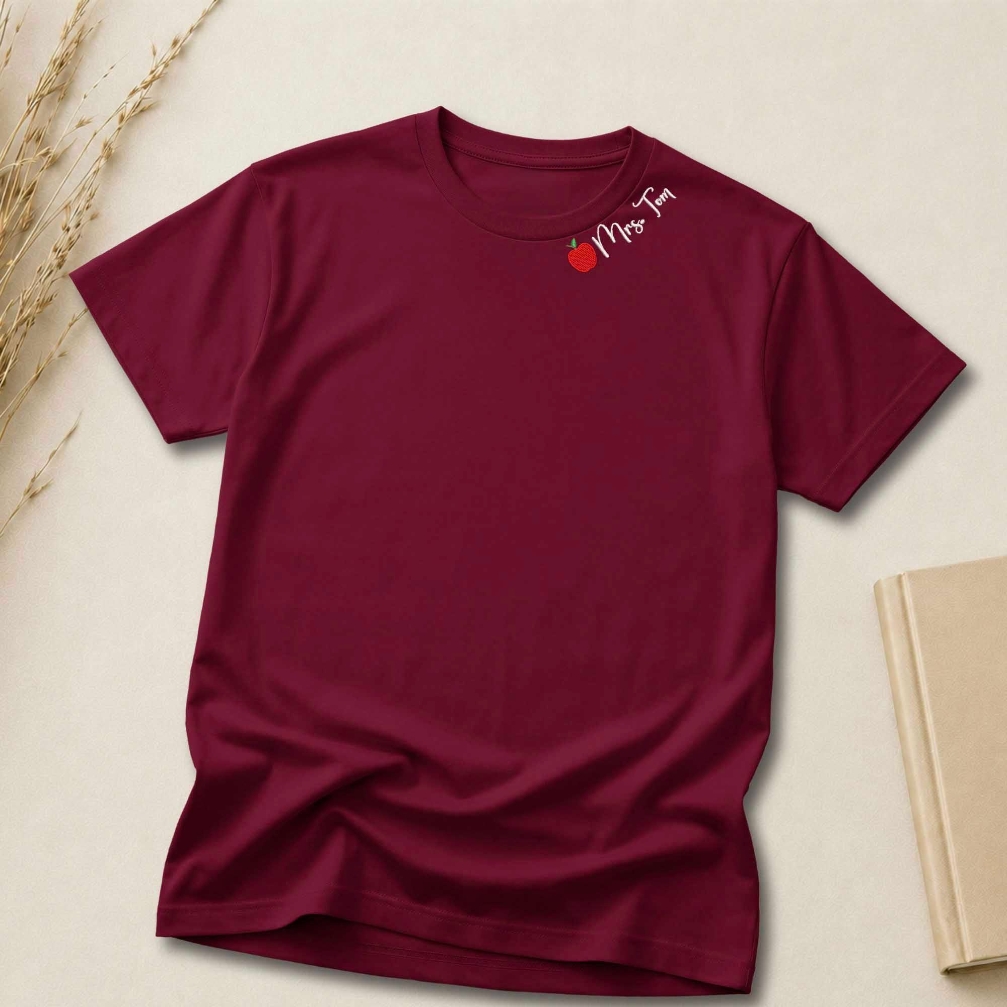 Personalized Teacher Shirt | Custom Teacher Name Embroidered Shirt