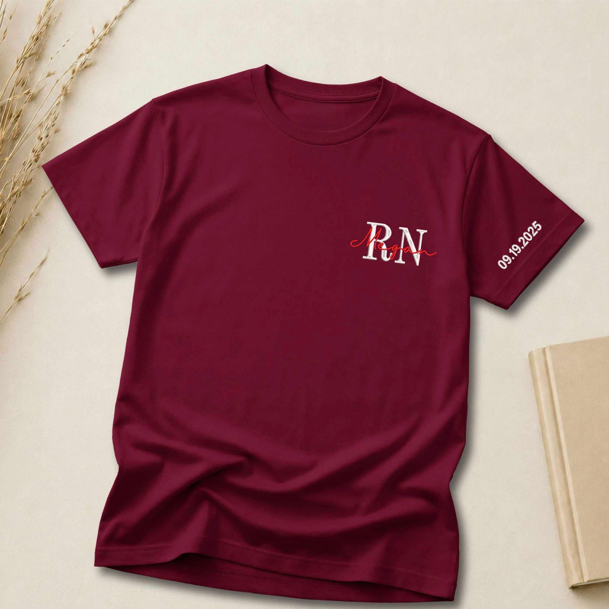 Custom Initial & Name Embroidered Shirt
