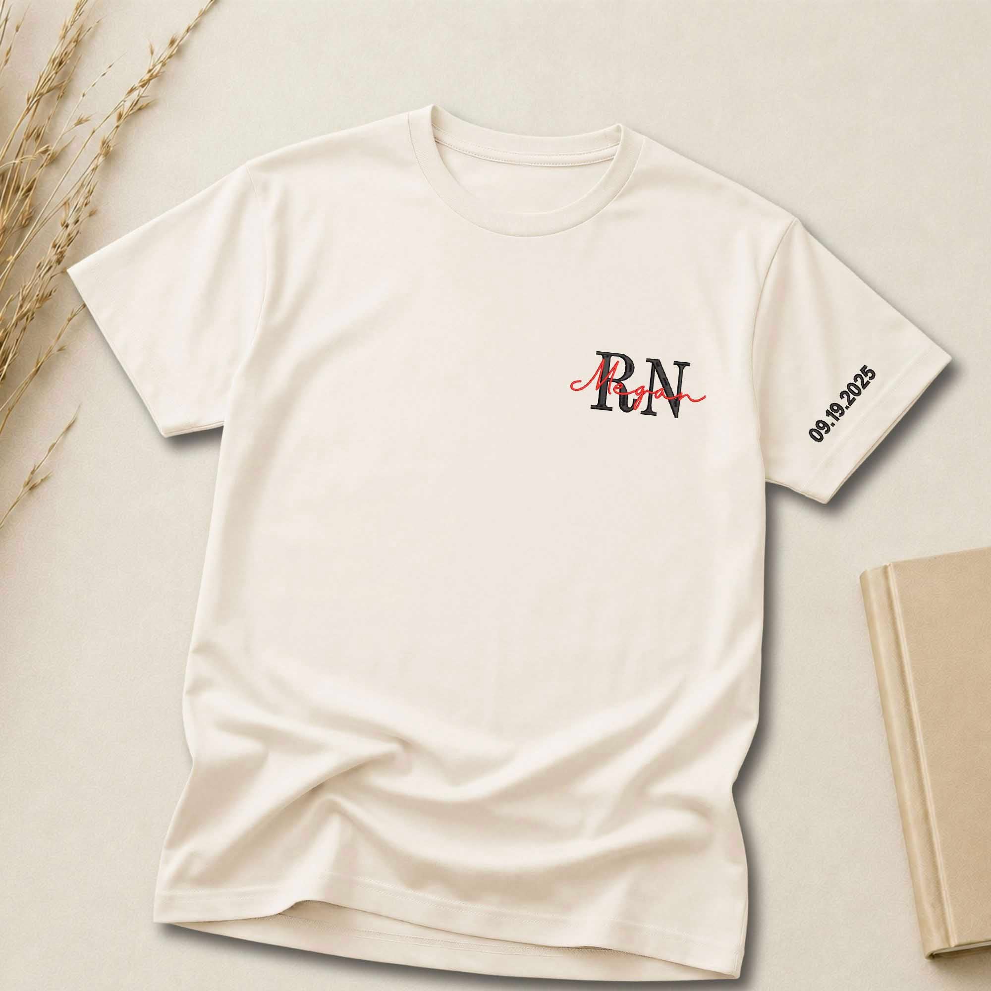 Custom Initial & Name Embroidered Shirt