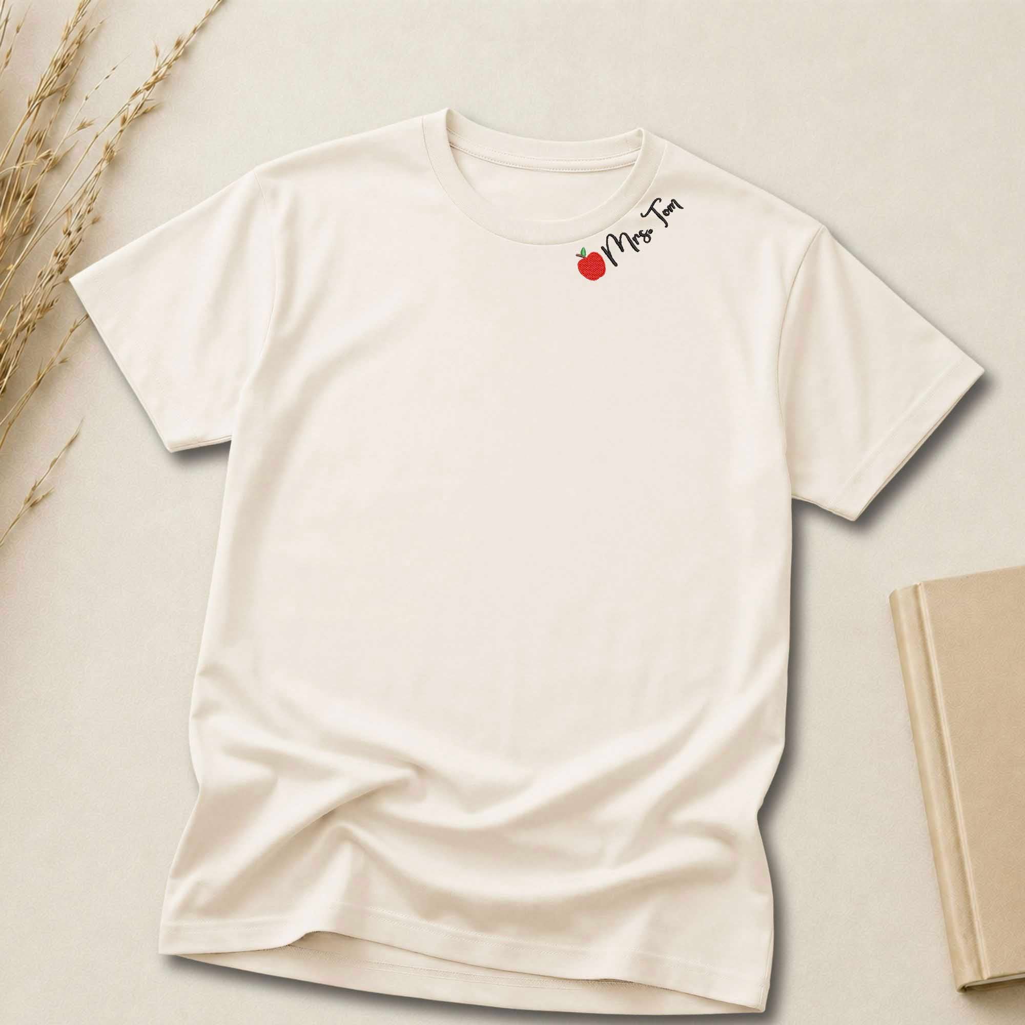Personalized Teacher Shirt | Custom Teacher Name Embroidered Shirt