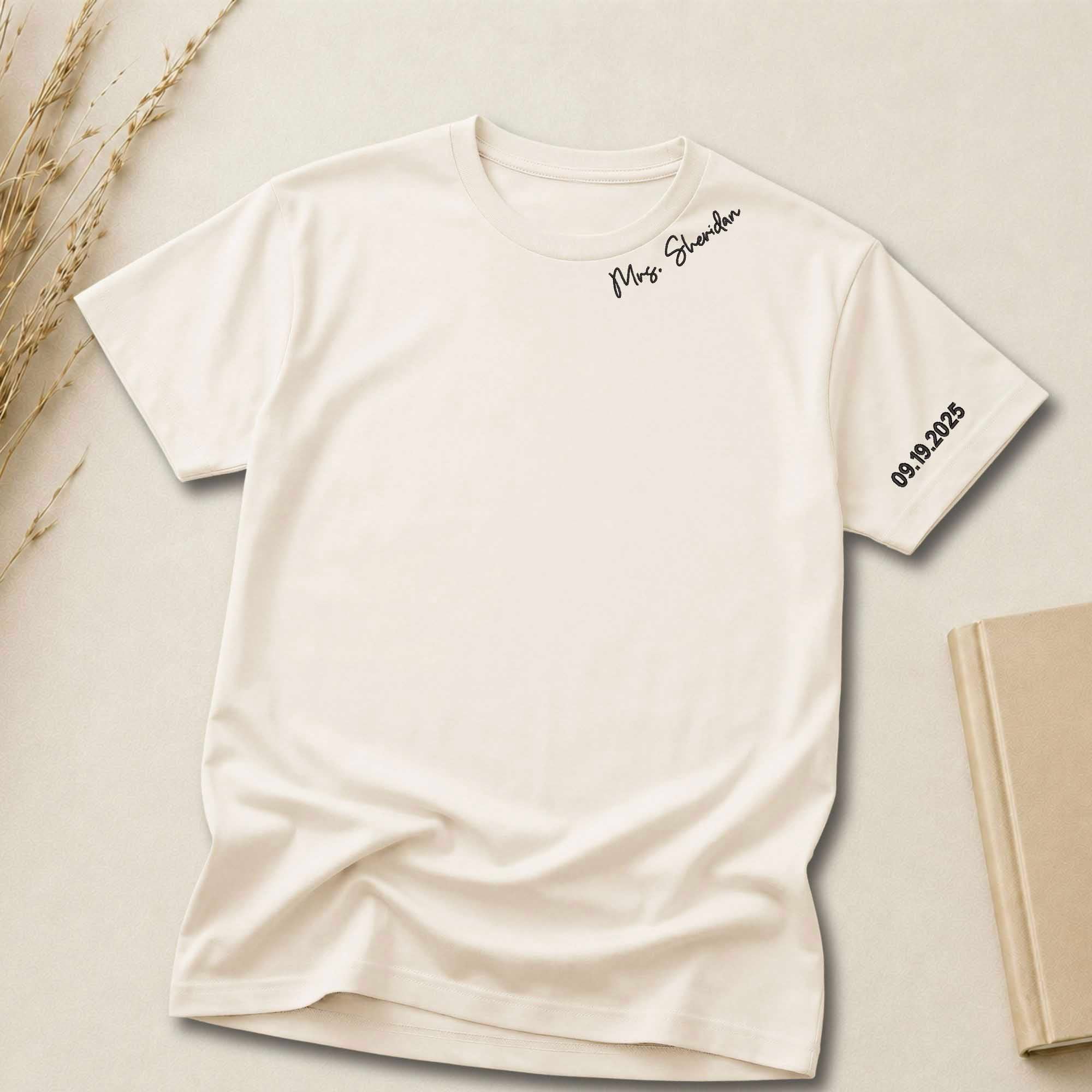 Personalized Special Event Name Embroidered Shirt