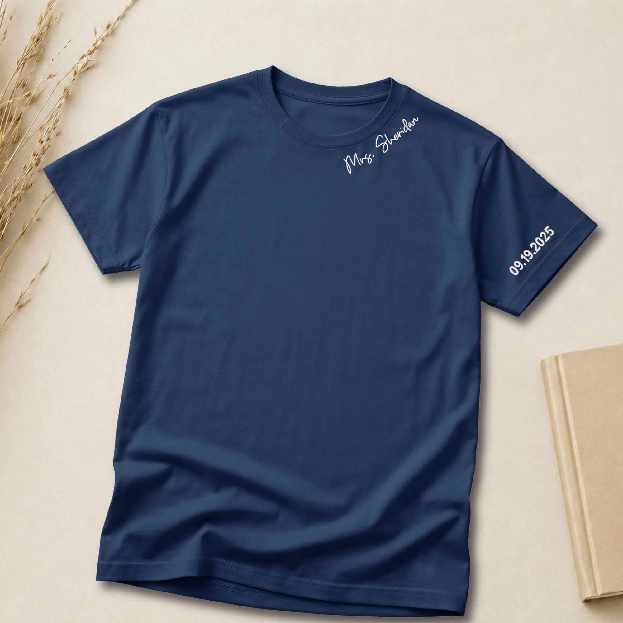Personalized Special Event Name Embroidered Shirt