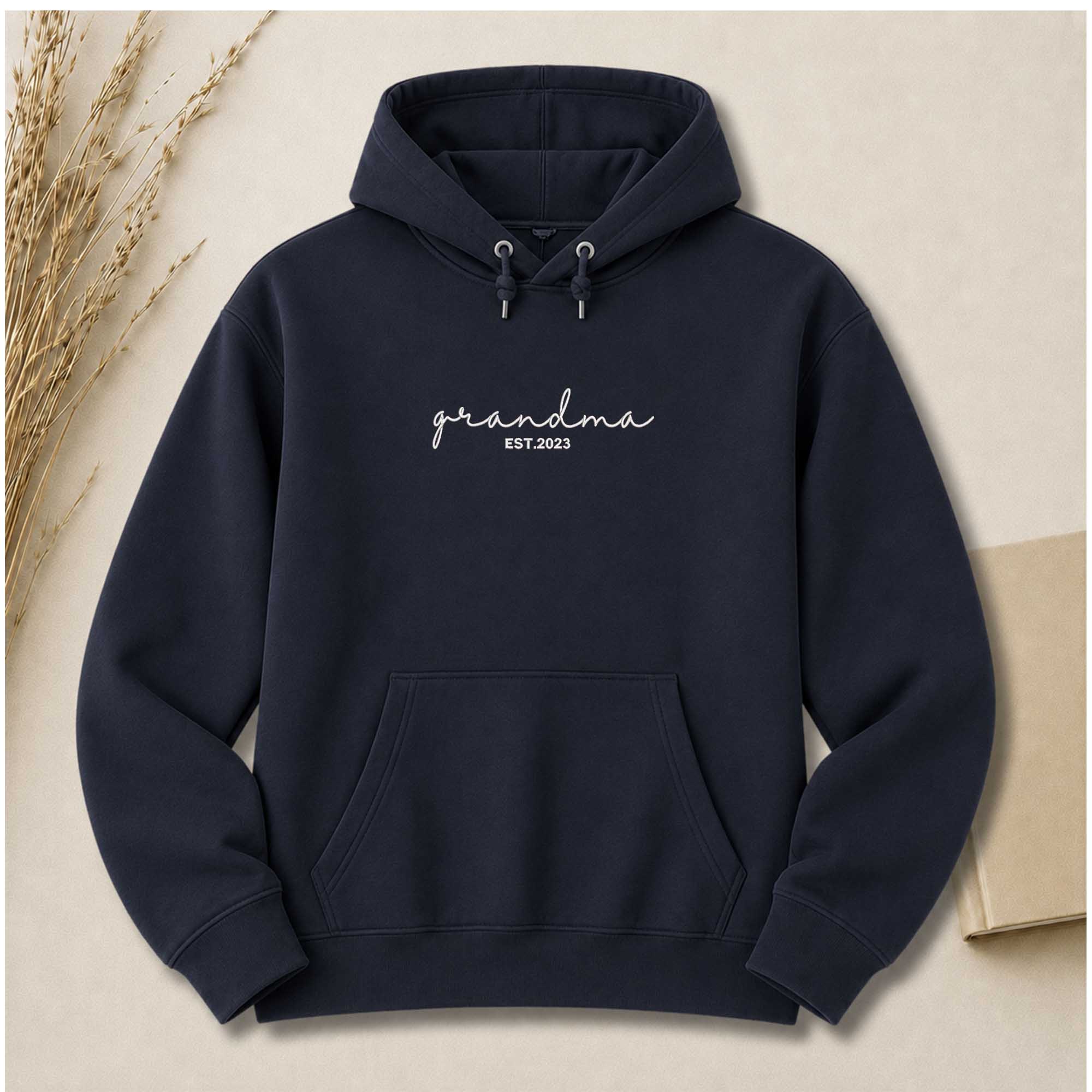 Customized Grandma Embroidered Shirt | Grandma Est. Year Shirt
