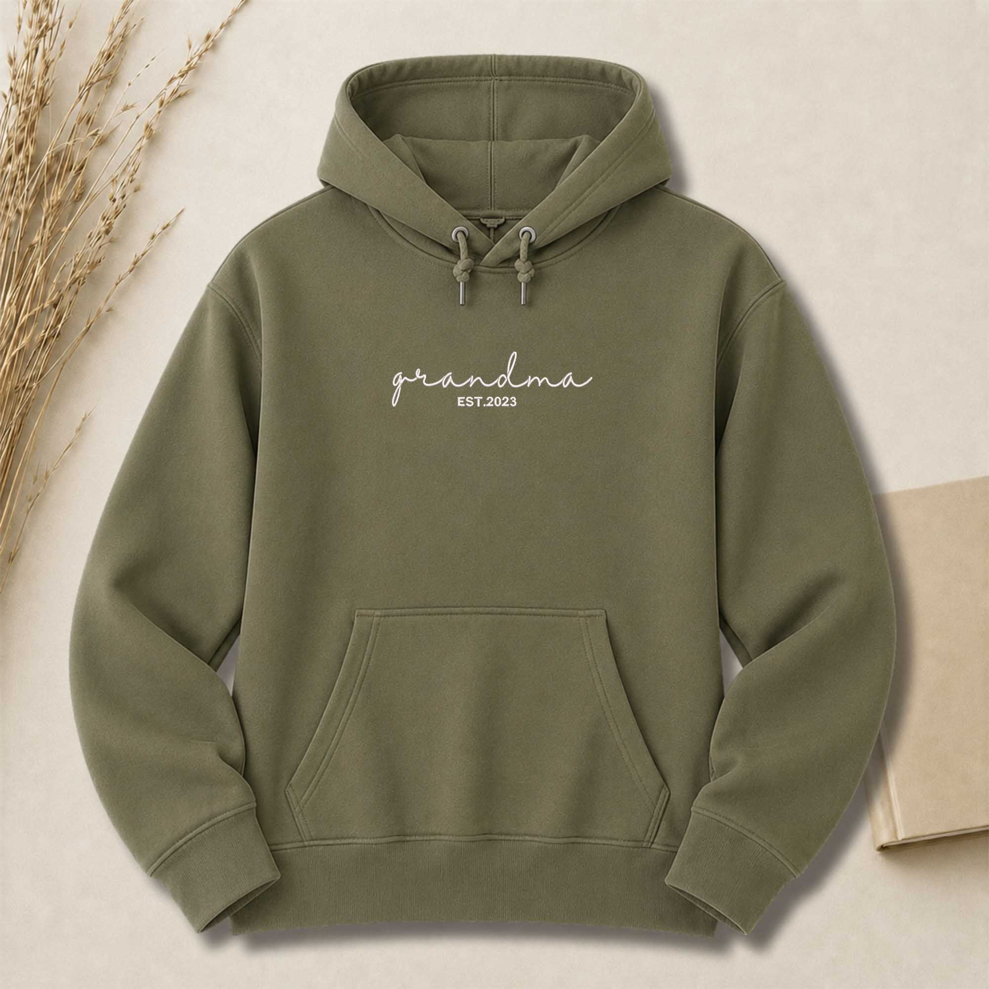 Customized Grandma Embroidered Shirt | Grandma Est. Year Shirt