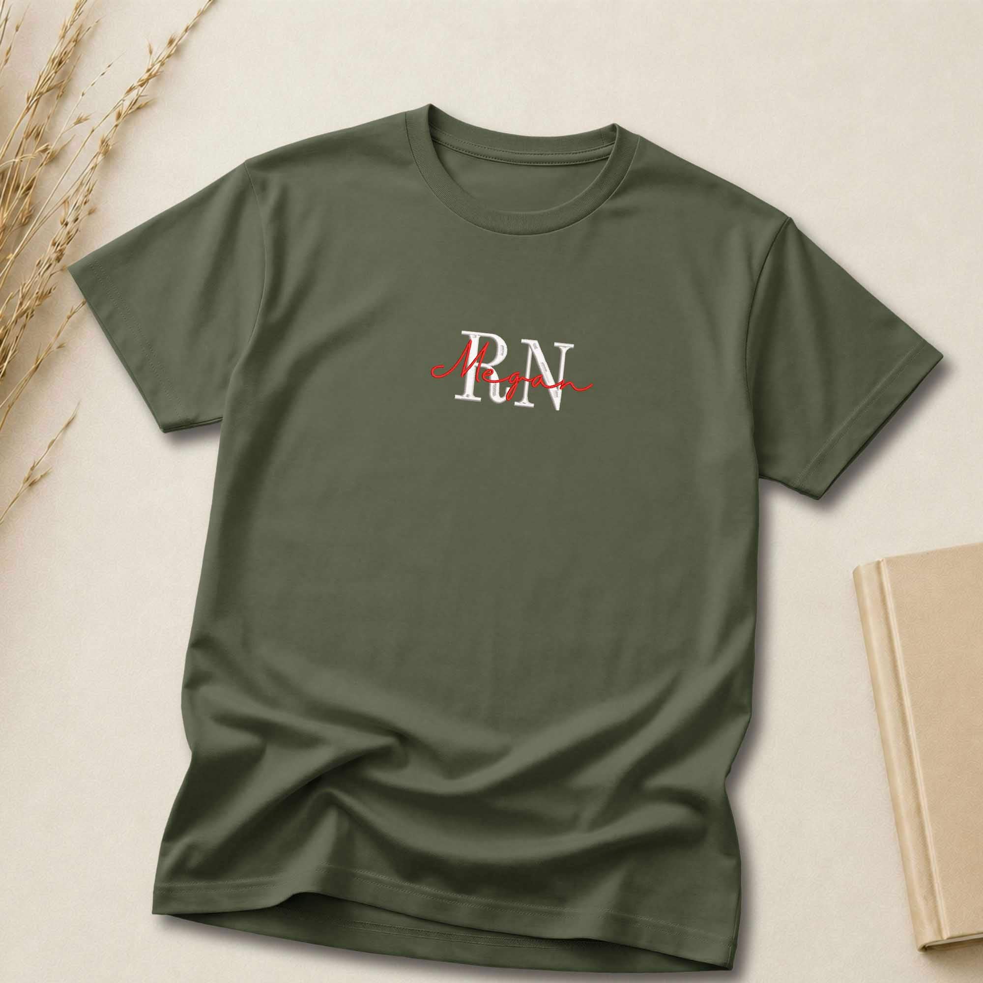 Personalized Custom Initial and Name Embroidered Shirt