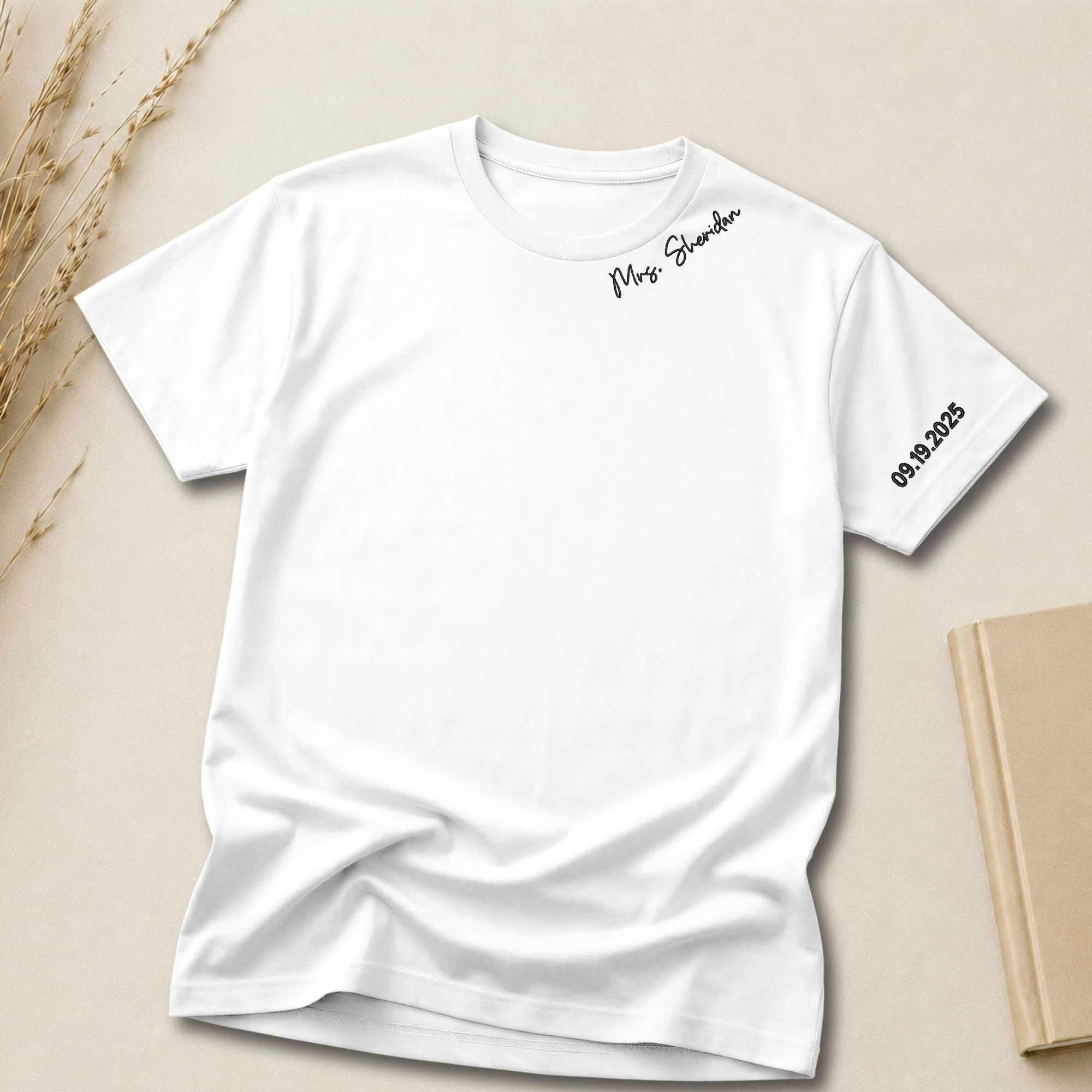 Personalized Special Event Name Embroidered Shirt