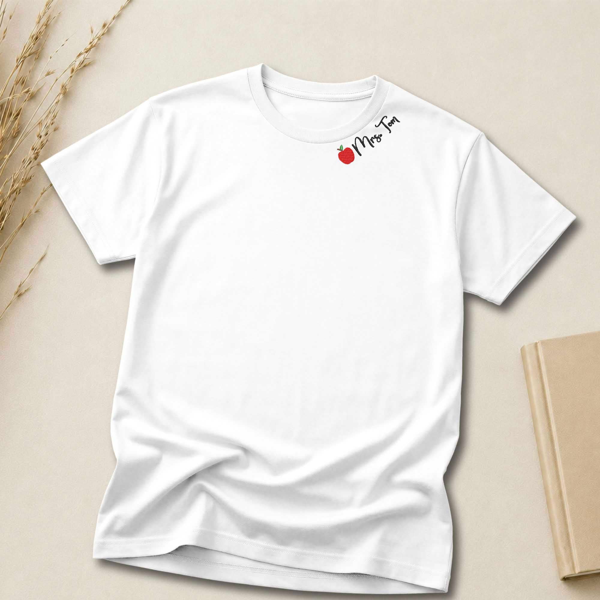 Personalized Teacher Shirt | Custom Teacher Name Embroidered Shirt