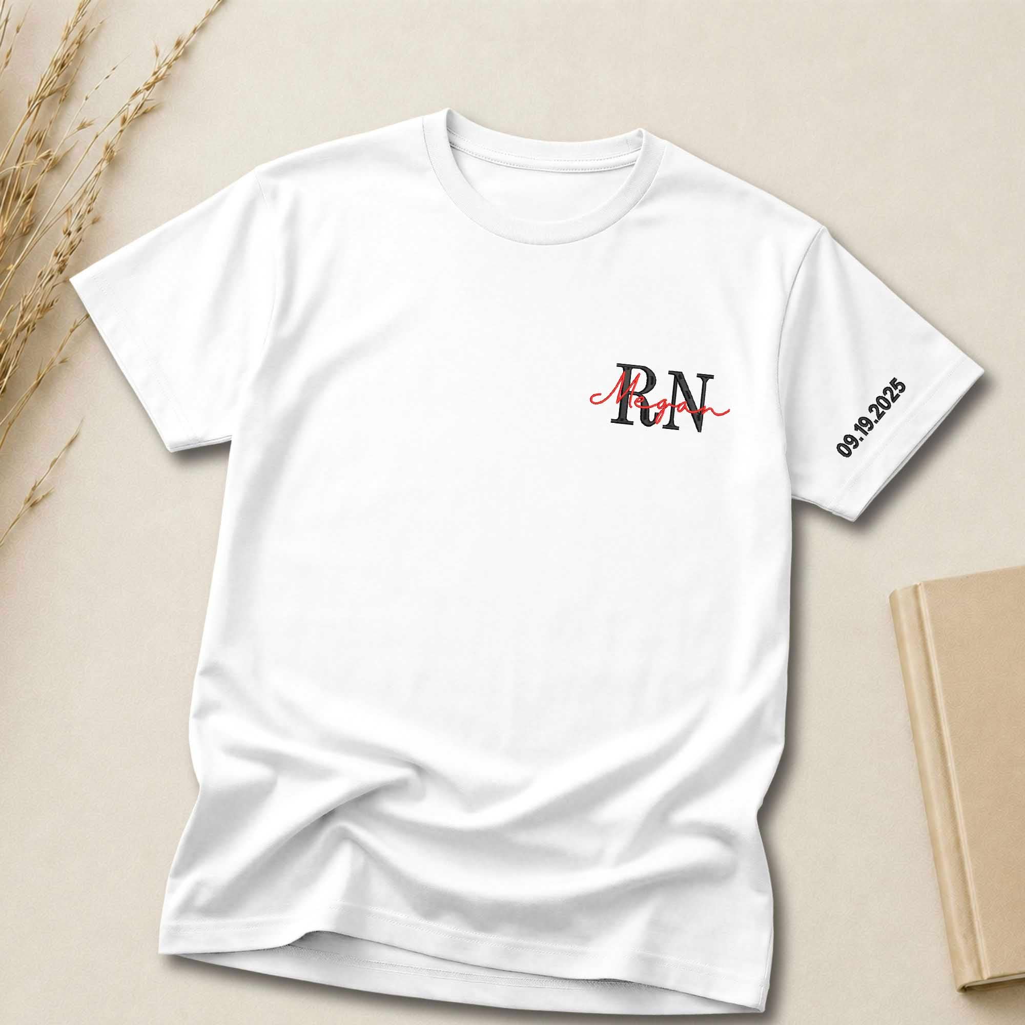 Custom Initial & Name Embroidered Shirt